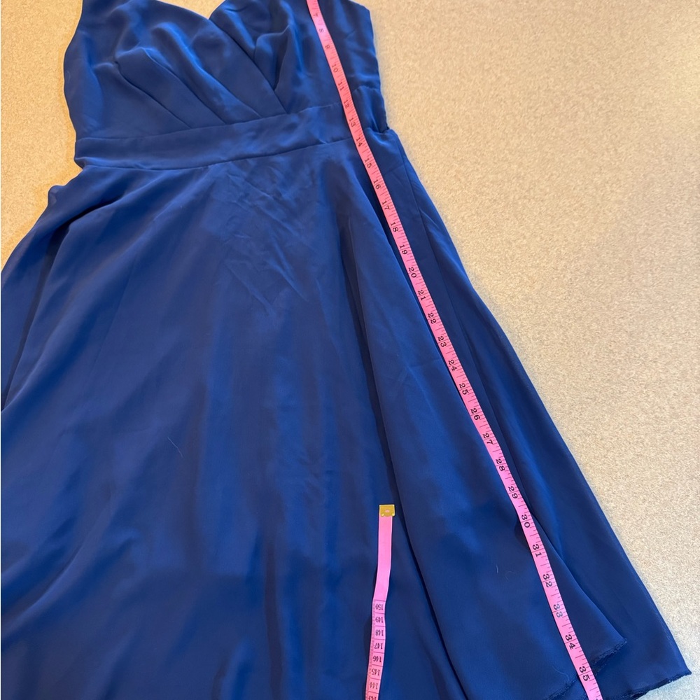 Elegant Strapless Navy Dress - Picture 6 of 6